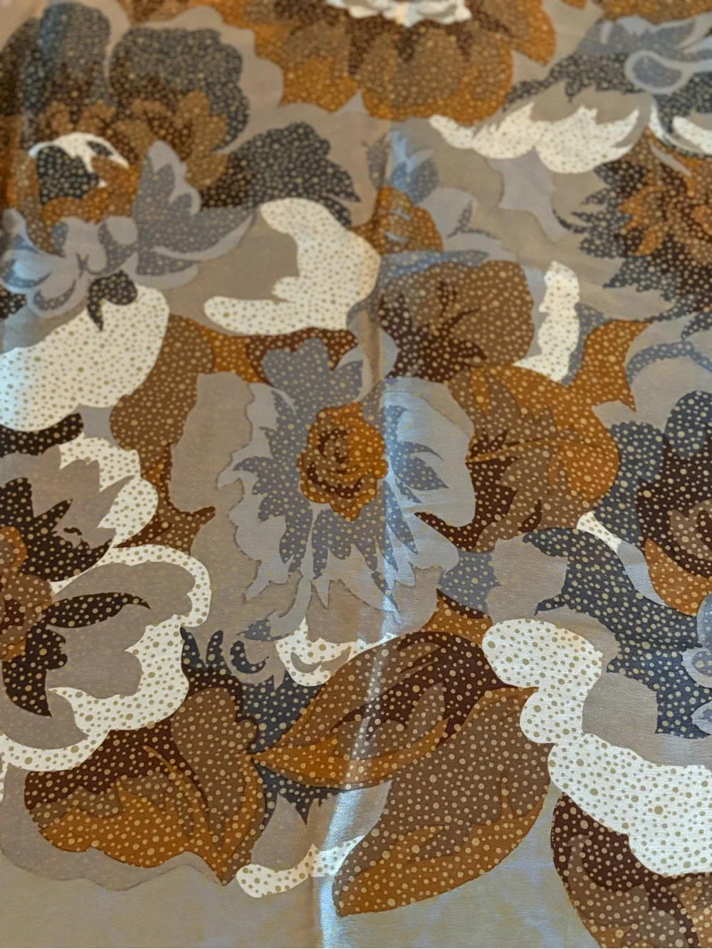 Vintage Adrienne Vittadini Silk Floral Scarf